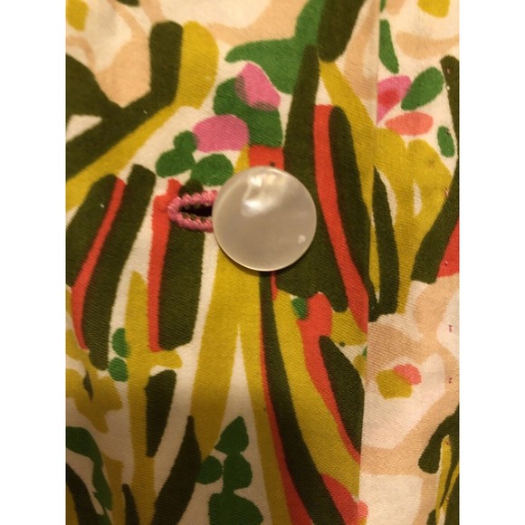 Women's Vintage Night Gown Robe House Duster Handmade Floral Button Up - Picture 6 of 12